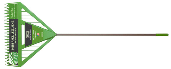 AMES 26 IN. DUAL TINE POLY LEAF RAKE