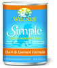 Wellness Simple Natural Limited Ingredient Diet Duck and Oatmeal Recipe Wet Canned Dog Food