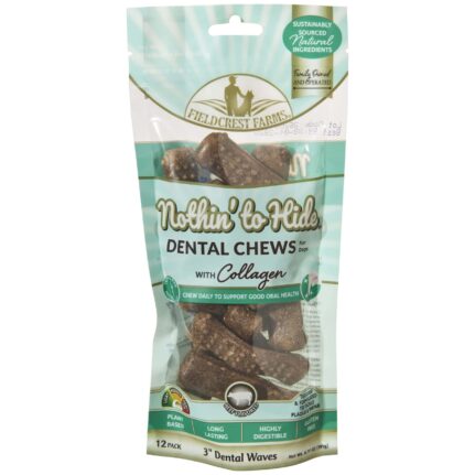 Nothin’ To Hide Dental Wave 3″ Beef Dog Treats