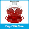 Nature's Way Bird Products Scarlet Swirl Gravity Hummingbird Feeder