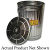 Omega Industrial OTSC-10 Trash Can 10 Gal Galvanized
