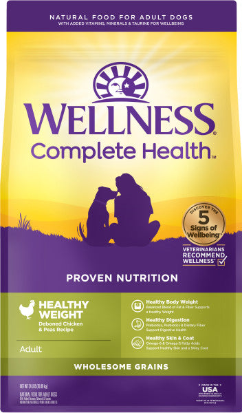 Wellness Complete Health Grained Healthy Weight Chicken & Peas