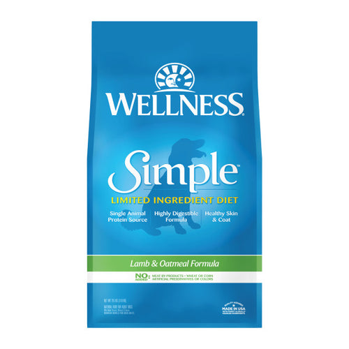 Wellness Simple Natural Limited Ingredient Diet Lamb and Oatmeal Recipe Dry Dog Food