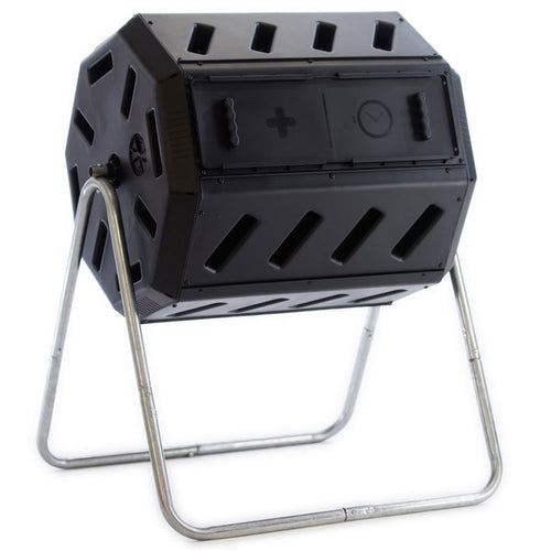 FCMP Outdoor IM4000 43 Gallon Dual Chamber Tumbling Composter