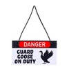 Evergreen Giddy the Goose Hanging Sign Guard Goose On Duty