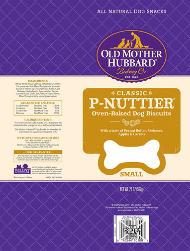 Old Mother Hubbard Crunchy Classic Natural P-Nuttier Small Biscuits Dog Treats