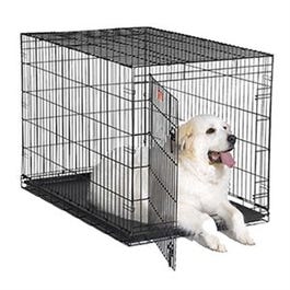Dog Training Crate, Black, 48"L x 30"W x 33"H.