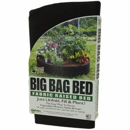 Container Garden Bed, Black Fabric, 100-Gallons, 50-In. Diam. x 12 High