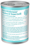 Blue Buffalo Wilderness Grain Free Trout & Chicken Canned Dog Food