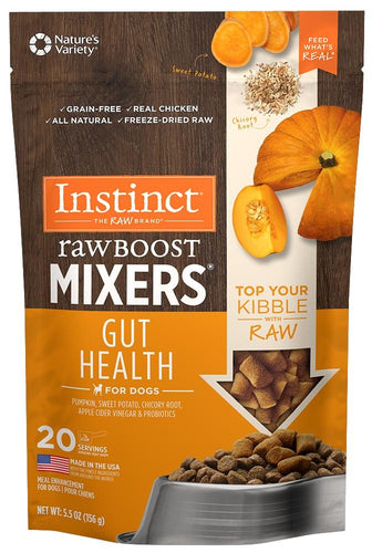 Instinct Grain Free Freeze Dried Raw Boost Mixers Gut Health Recipe Dog Food Topper