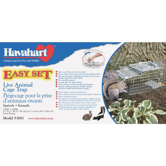 Havahart Easy Set Galvanized Steel 17 In. Live Squirrel Trap