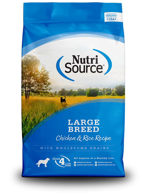 KLN NutriSource Large Breed Chicken & Rice Recipe Dry Dog Food