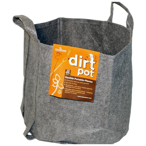 HYDROFARM DIRT POT WITH HANDLE