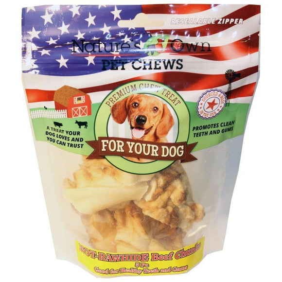 NATURE'S OWN USA NOT-RAWHIDE CHUNKS NATURAL CHEW TREATS