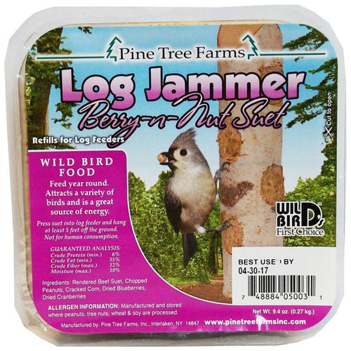 Pine Tree Farms Log Jammer Berry-N-Nut Suet Plugs